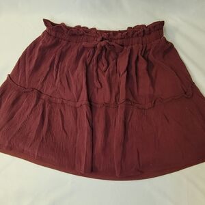 BONGO Burgundy Mini Skirt